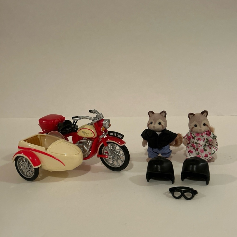 Rare Calico Critter Motor cycle